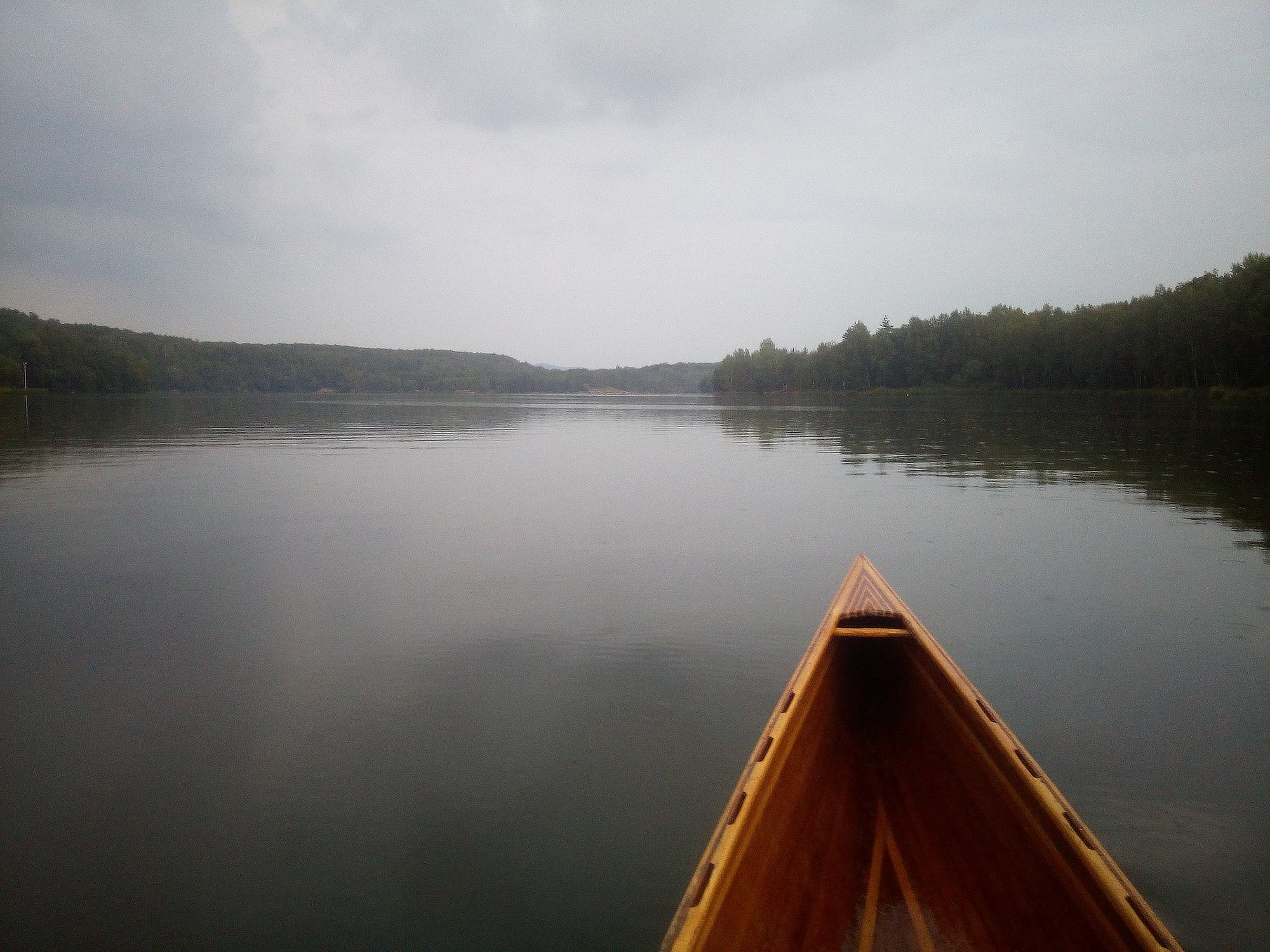 Ejpovické jezero kanoe