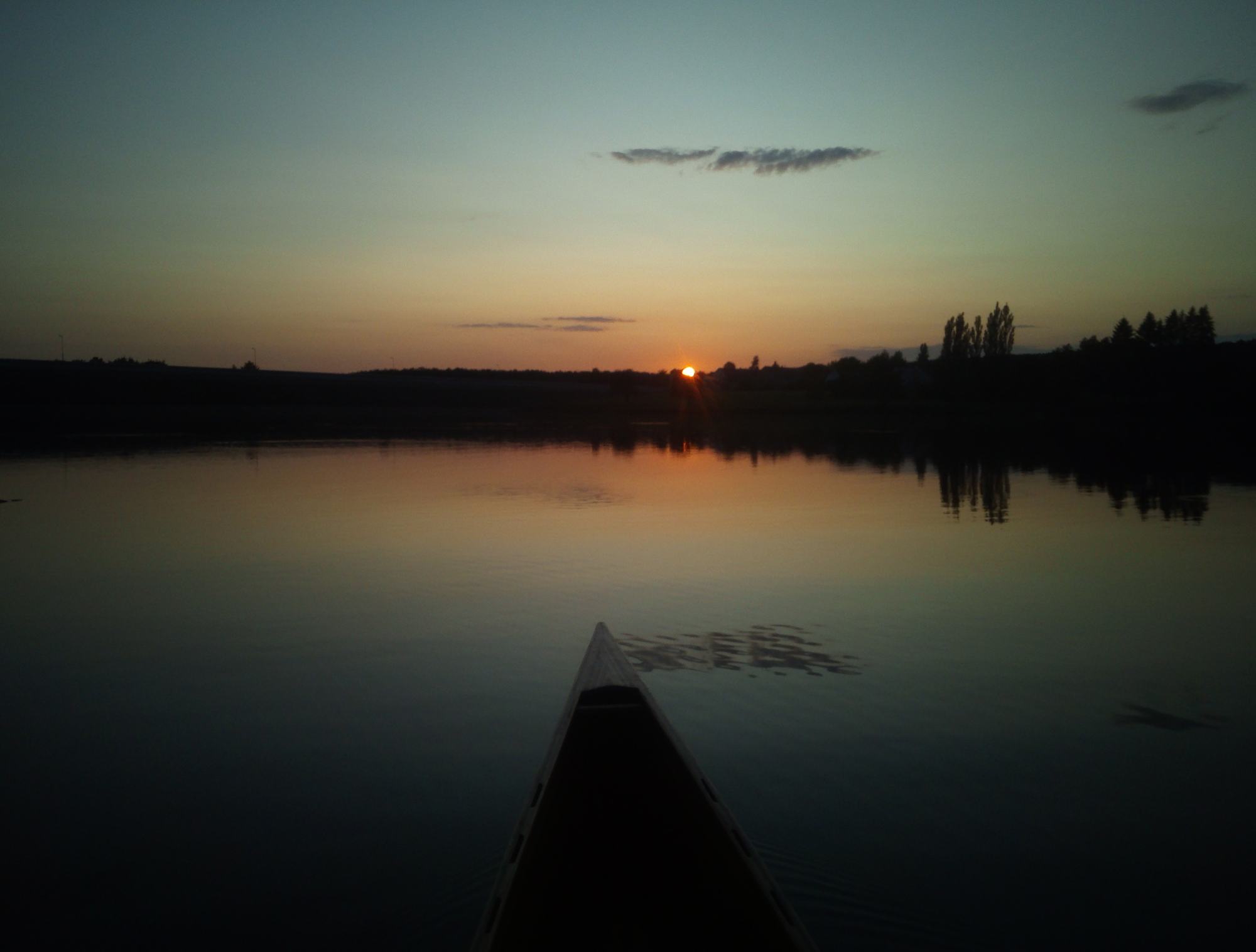 Klabava jezero kanoe