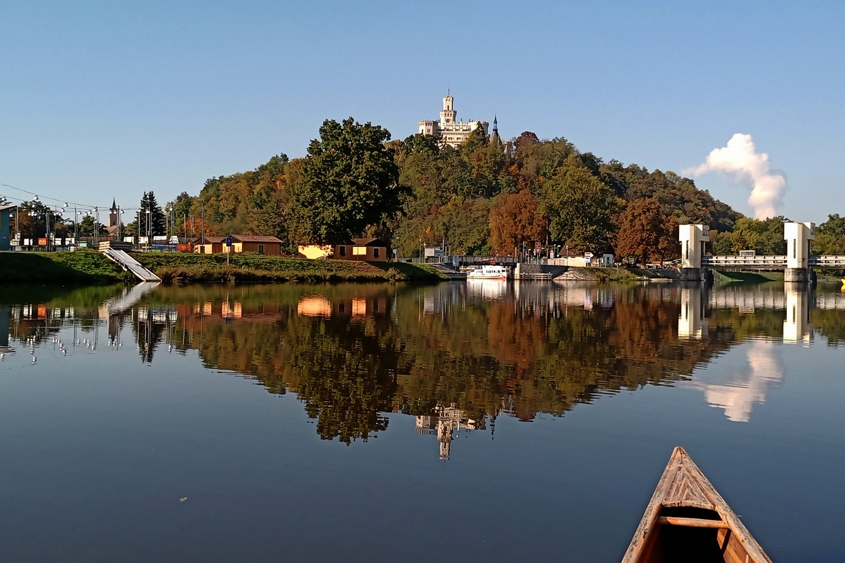 Vltava Krumlov Budějovice Týn Hněvkovice